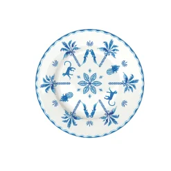 Services De Table En Porcelaine​|Exotic Vibes>Easy Life Assiette à dessert bleue EXOTIC VIBES