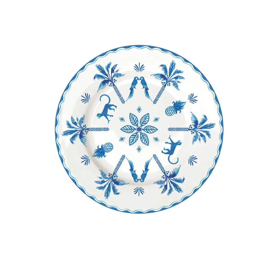 Services De Table En Porcelaine|Exotic Vibes>Easy Life Assiette à dessert bleue EXOTIC VIBES