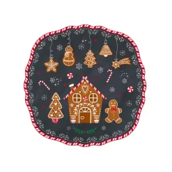 Noël|Services De Table En Porcelaine​>Easy Life Assiette à dessert GINGERBREAD