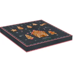 Noël|Services De Table En Porcelaine​>Easy Life Assiette à gâteau avec pelle de service GINGERBREAD