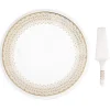 Services De Table En Porcelaine​|Festive>Easy Life Assiette à gâteau avec pelle de service FESTIVE
