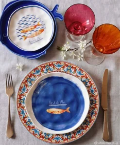 Maritime|Services De Table En Porcelaine​>Easy Life Assiette àdessert BORD DE MER – VersBLU