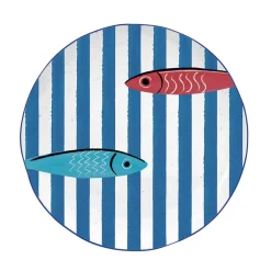 Maritime|Services De Table En Porcelaine​>Easy Life Assiette Plate SARDINE’S PARTY – Vers2