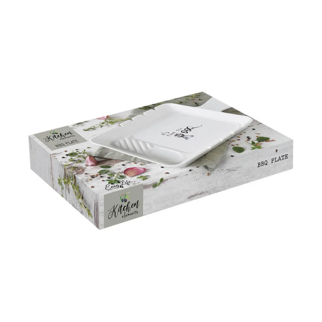 Quotidienne|Services De Table En Porcelaine>Easy Life Assiette pour barbecue KITCHEN ELEMENTS