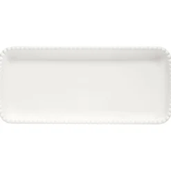 Moderne|Services De Table En Porcelaine​>Easy Life Assiette rectangulaire 36×16 cm Tiffany WHITE