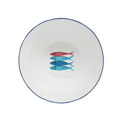 Maritime|Services De Table En Porcelaine​>Easy Life Bol Ø 22 cm SARDINE’S PARTY