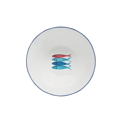 Maritime|Services De Table En Porcelaine​>Easy Life Bol Ø 16 cm SARDINE’S PARTY