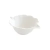 Moderne|Services De Table En Porcelaine​>Easy Life Bol en porcelaine 21×16 cm en forme de feuille LEAVES WHITE
