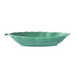 Moderne|Services De Table En Porcelaine​>Easy Life Bol feuille en porcelaine 30×13 cm eaves LIGHT GREEN
