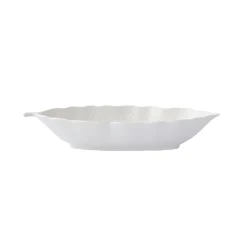 Moderne|Services De Table En Porcelaine​>Easy Life Bol feuille en porcelaine 26×11,5 cm LEAVES WHITE