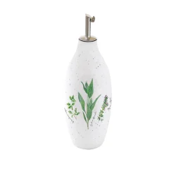 Quotidienne|Cuisine>Easy Life Bouteille à huile/vinaigre en porcelaine, 300 ml HERBARIUM