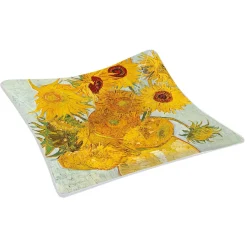 Masterpiece|Services De Table En Porcelaine>Easy Life Coupelle en verre de qualité supérieure 13×13 cm Vase With Twelve SunFLOWERS