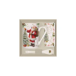 Noël|Petit Dejeuner>Easy Life Ensemble avec tasse, cuillère et sous-verre MAGIC Christm