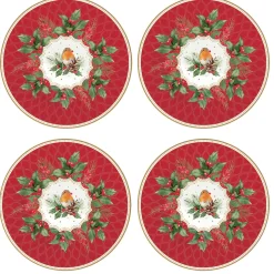 Services De Table En Porcelaine​|Christmas Berries>Easy Life Ensemble de 4 assiettes à dessert CHRISTMAS BERRIES