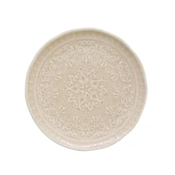 Moderne|Services De Table En Porcelaine​>Easy Life Ensemble de 6 assiettes creuses en porcelaine de Ø 19 cm BEIGE