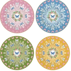 Romantique|Services De Table En Porcelaine>Easy Life Ensemble de 4 assiettes àdessert SPRING PARADE