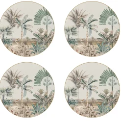 Nature|Services De Table En Porcelaine>Easy Life Ensemble de 4 assiettes de 19 cm de diamètre en porcelaine dans une boîte cadeau NOSTALGIC HEAVEN