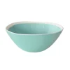Moderne|Services De Table En Porcelaine​>Easy Life Ensemble de 2 bols à salade en porcelaine de 22,5×19,5 cm AQUA