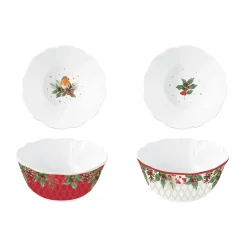 Noël|Services De Table En Porcelaine​>Easy Life Ensemble de 2 bols CHRISTMAS BERRIES