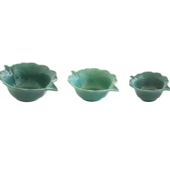 Moderne|Services De Table En Porcelaine>Easy Life Ensemble de 3 bols en porcelaine en forme de feuille MADAGASCAR