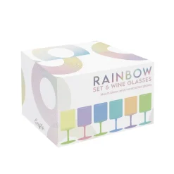 Services De Table En Porcelaine​|Rainbow>Easy Life Ensemble de 6 goblets RAINBOW