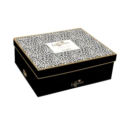 Coffret Cadeau|Petit Dejeuner>Easy Life Ensemble de 4 mugs de 300 ml COFFEE Mania SAVANA