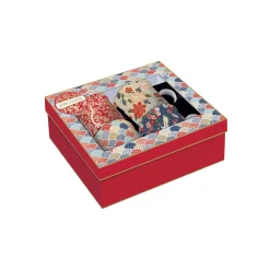 Coffret Cadeau|Petit Dejeuner>Easy Life Ensemble de 4 mugs de 300 ml en porcelaine fine china OKINAWA