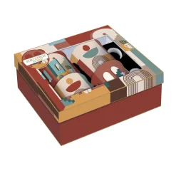 Coffret Cadeau|Petit Dejeuner>Easy Life Ensemble de 4 mugs de 300 ml ILLUSION