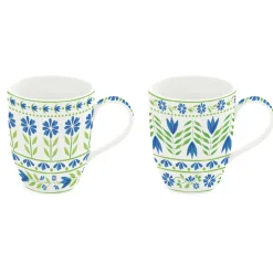 Petit Dejeuner|Flowers Garden>Easy Life Ensemble de 2 mugs FLOWERS GARDEN
