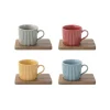 Quotidienne|Petit Dejeuner>Easy Life Ensemble de 4 petites tasses a expresso en porcellaine TAKE A BREAK ASS5