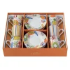 Coffret Cadeau|Petit Dejeuner>Easy Life Ensemble de 6 petites tasses à espresso avec soucoupes TUTTI FRUTTI