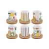 Coffret Cadeau|Petit Dejeuner>Easy Life Ensemble de 6 petits verres à café avec soucoupes TUTTI FRUTTI