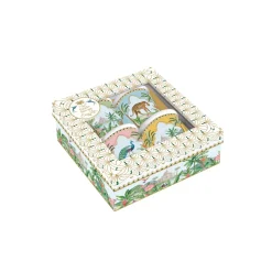 Ethnique|Petit Dejeuner>Easy Life Ensemble de 4 petits verres à café PARADIS SAUVAGE