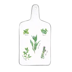 Quotidienne|Cuisine>Easy Life Ensemble de 4 plateaux à fromage en porcelaine, dimensions 34,5×18 cm HERBARIUM