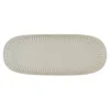 Moderne|Services De Table En Porcelaine​>Easy Life Ensemble de 3 plateaux ovales en porcelaine de 38×16 cm LIGHT GREY