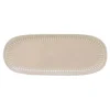 Moderne|Services De Table En Porcelaine​>Easy Life Ensemble de 3 plateaux ovales en porcelaine de 38×16 cm BEIGE