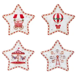 Noël|Christmas Wonderland>Easy Life Ensemble de 4 porte-sachets de thé CHRISTMAS WONDERLAND