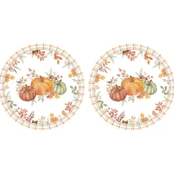 Services De Table En Porcelaine|Harvest>Easy Life Ensemble de 2 sets de table Ø 34,5 cm HARVEST