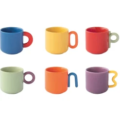 Quotidienne|Petit Dejeuner>Easy Life Ensemble de 6 tasses à café CREATIVE