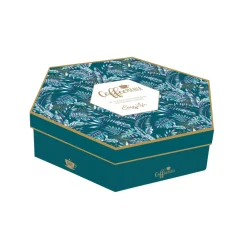 Coffret Cadeau|Petit Dejeuner>Easy Life Ensemble de 6 tasses à espresso de 110 ml avec soucoupes en bambou COFFEE Mania JUNGLE