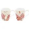 Petit Dejeuner|Coral Reef>Easy Life Ensemble de 2 tasses CORAL REEF