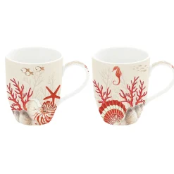 Petit Dejeuner|Coral Reef>Easy Life Ensemble de 2 tasses CORAL REEF