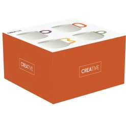 Petit Dejeuner|Creative>Easy Life Ensemble de 4 tasses CREATIVE