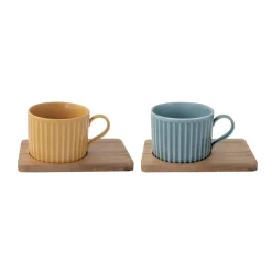 Quotidienne|Petit Dejeuner>Easy Life Ensemble de 2 tasses en porcellaine TAKE A BREAK ASS2