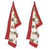 Noël|Services De Table En Porcelaine​>Easy Life Ensemble de 2 torchons CHRISTMAS BERRIES