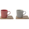 Quotidienne|Petit Dejeuner>Easy Life Ensemble de deux mug en porcellaine TAKE A BREAK ASS1