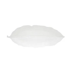 Moderne|Services De Table En Porcelaine>Easy Life Feuille en porcelaine 39×16 cm LEAVES WHITE