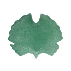 Moderne|Services De Table En Porcelaine​>Easy Life Feuille en porcelaine en forme de ginko, 35×29 cm LEAVES LIGHT GREEN
