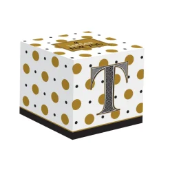 Tasse En Cadeau|Petit Dejeuner>Easy Life Gobelet à café en porcelaine 100 ml dans une boîte A LETTER FOR YOU «T»