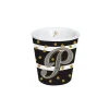 Tasse En Cadeau|Petit Dejeuner>Easy Life Gobelet à café en porcelaine 100 ml dans une boîte A LETTER FOR YOU «P»
